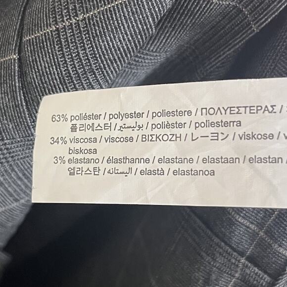 Zara Pleated Mini Skirt Womens M Medium Plaid Asymmetrical School Girl Academia - Picture 6 of 6